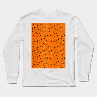 ORANGE MOD SHAPES Long Sleeve T-Shirt